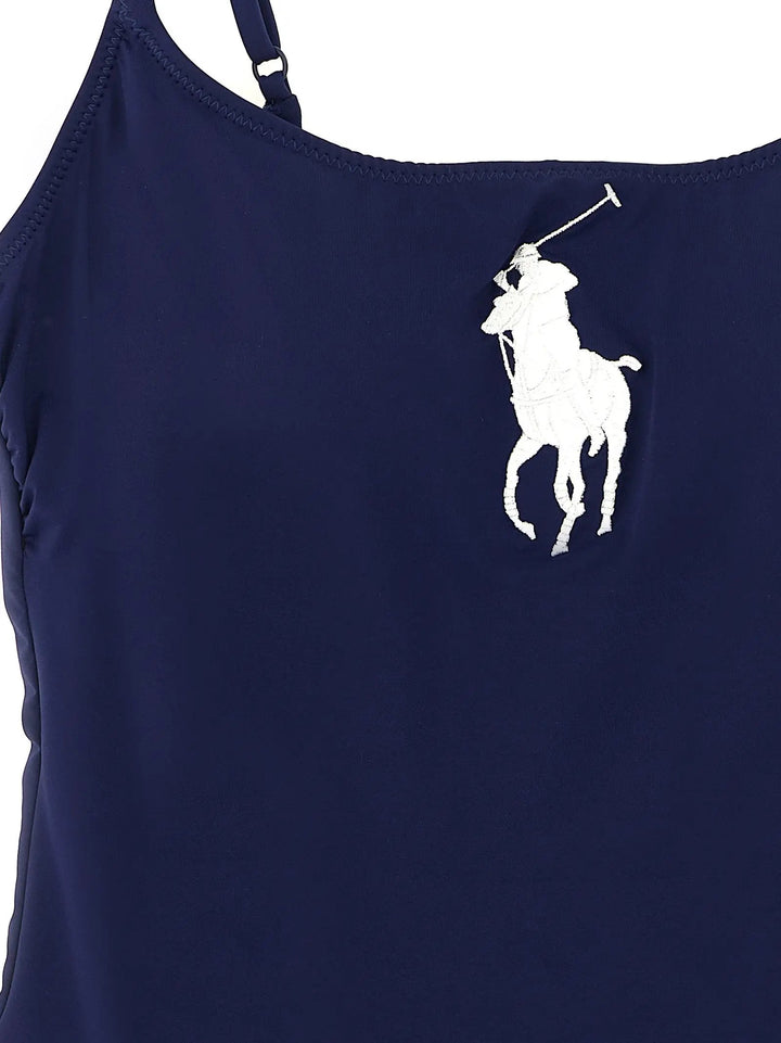 Polo Ralph Lauren Sample Sale | Polo Ralph Lauren Blue Nylon One-Piece Swimsuit - | Designer outlet