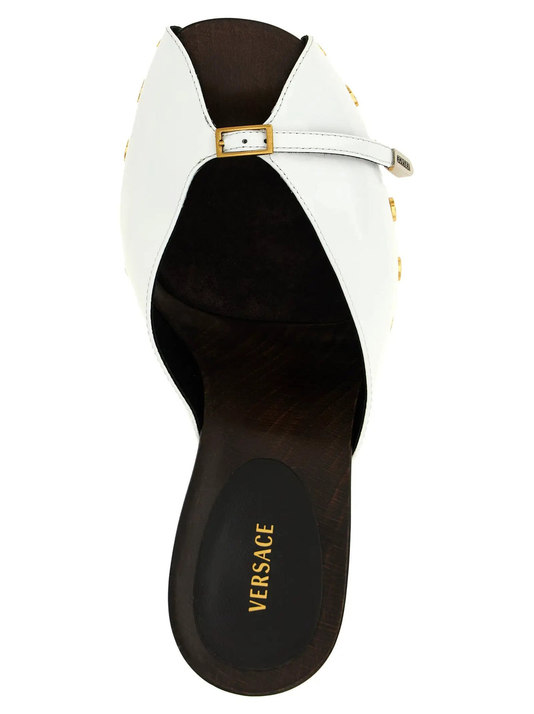 Versace Bicolor Calfskin High Heel Pumps