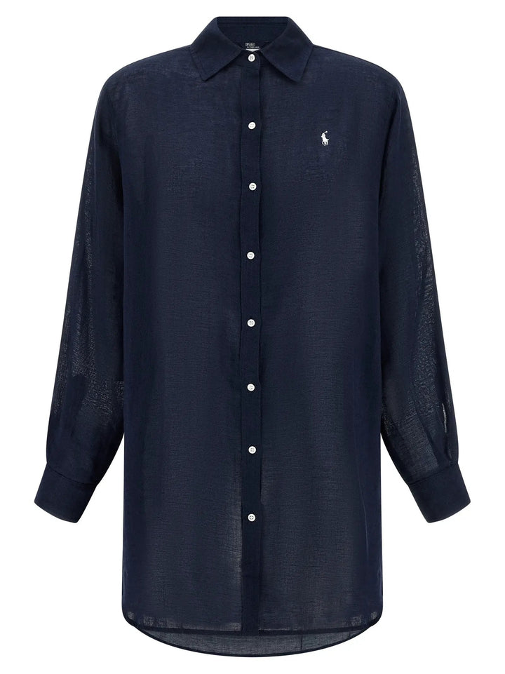 Polo Ralph Lauren Blue Organic Cotton Blouse