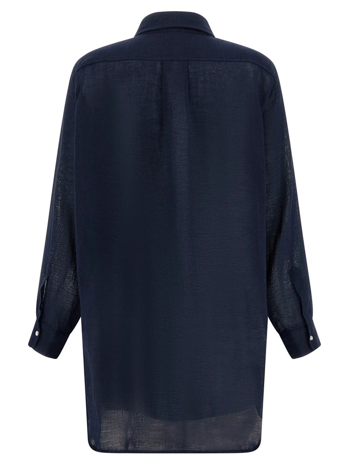 Polo Ralph Lauren Blue Organic Cotton Blouse