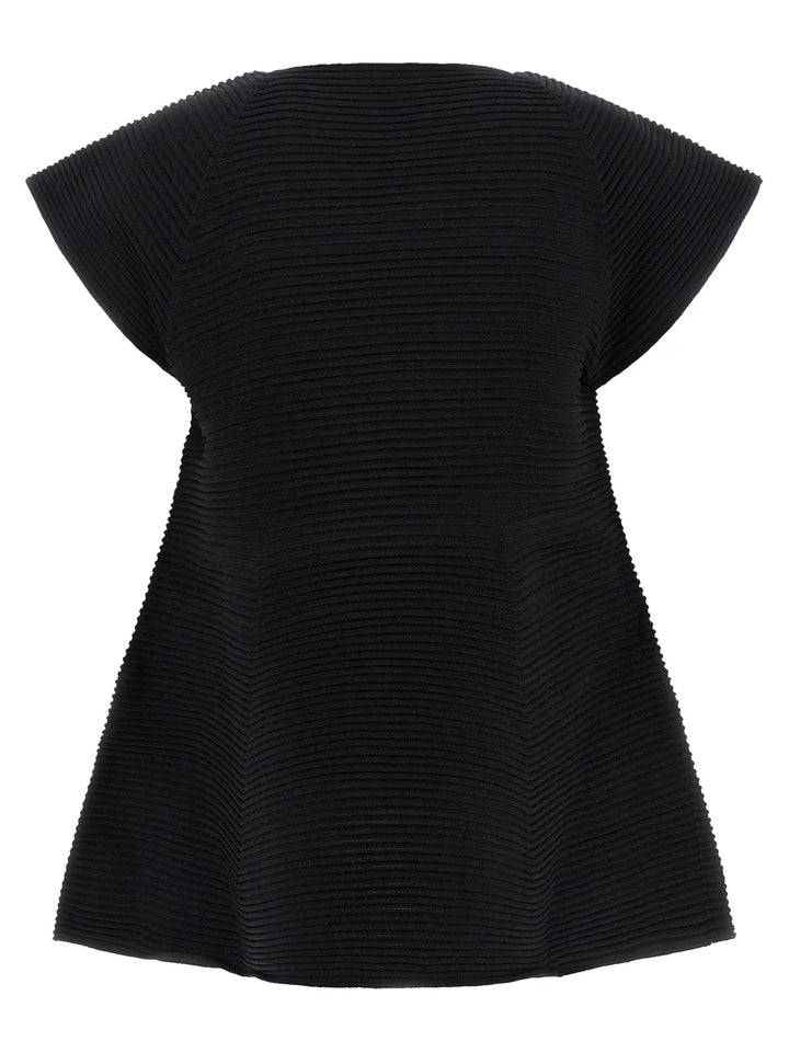 Issey Miyake Black Polyester Short Dress