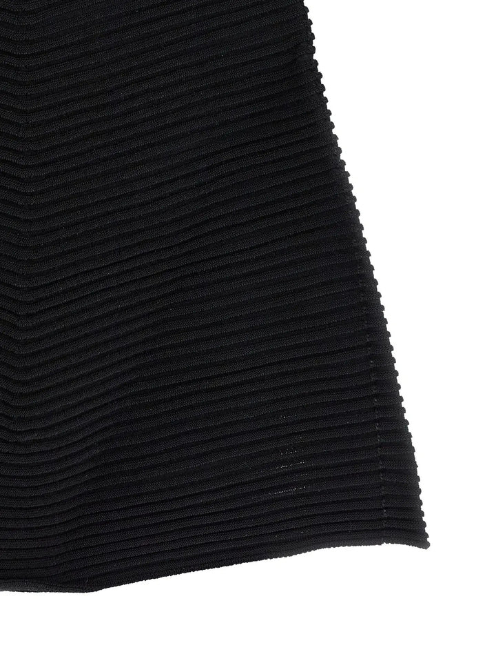 Issey Miyake Black Polyester Short Dress