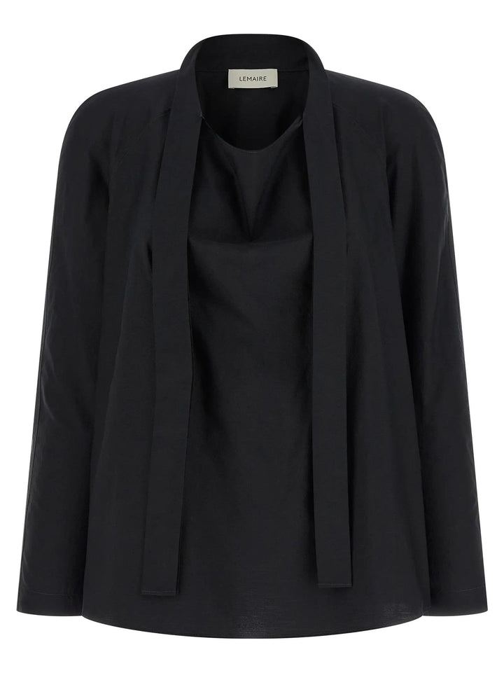 Lemaire Black Cotton Blouse