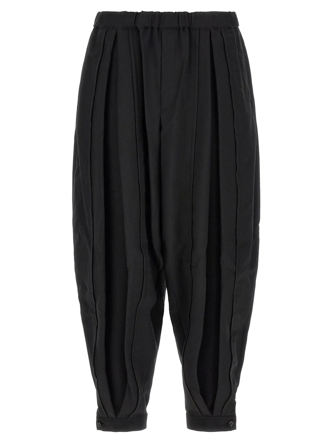 Comme Des Garçons Black Polyester Casual Pants