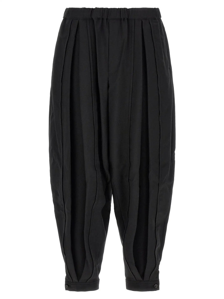 Comme Des Garçons Black Polyester Casual Pants