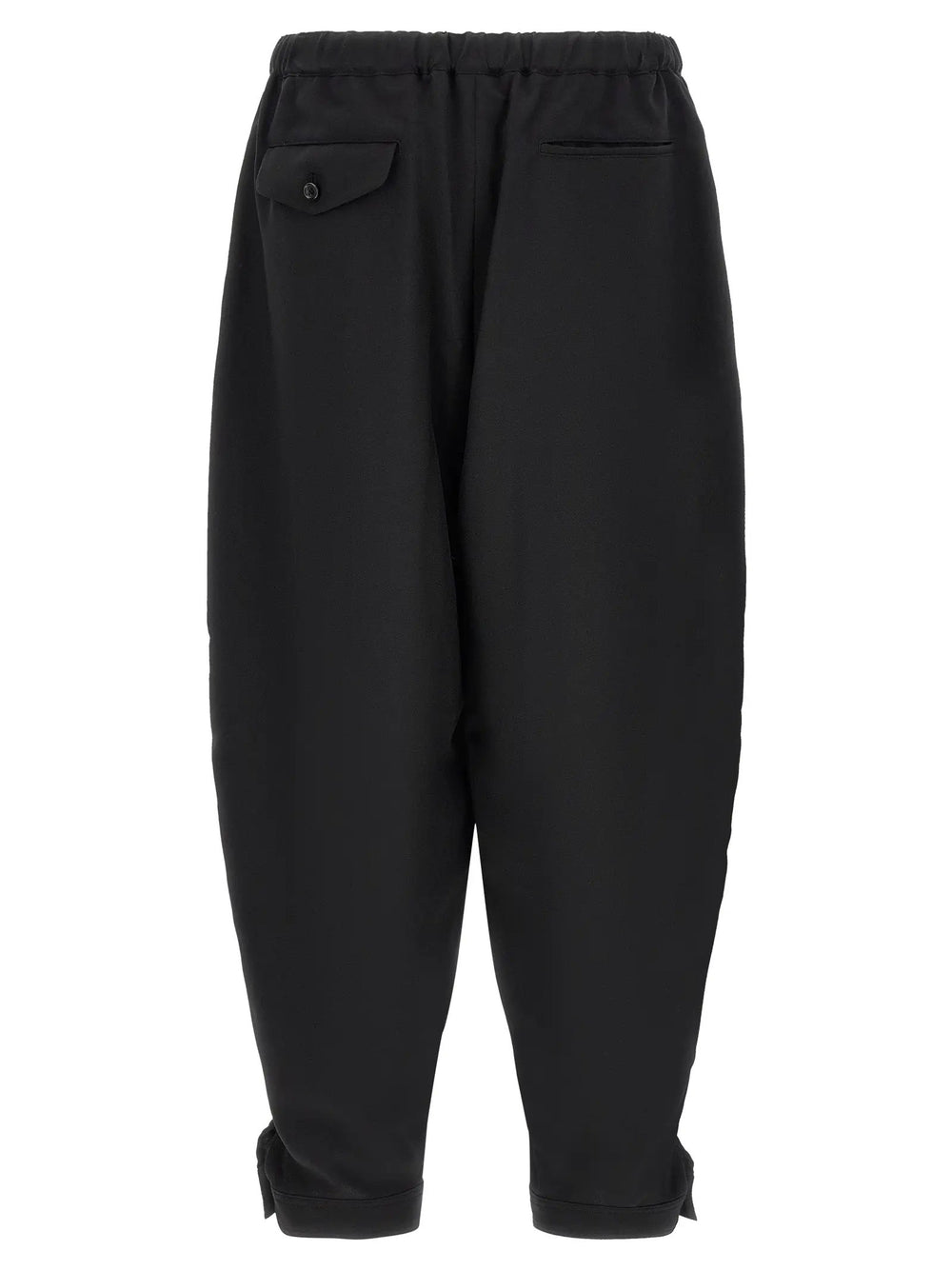 Comme Des Garçons Sample Sale | Comme Des Garçons Black Polyester Casual Pants - | Designer outlet