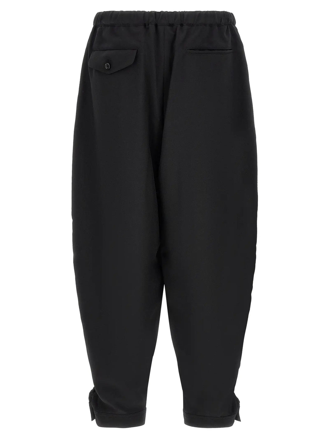 Comme Des Garçons Black Polyester Casual Pants