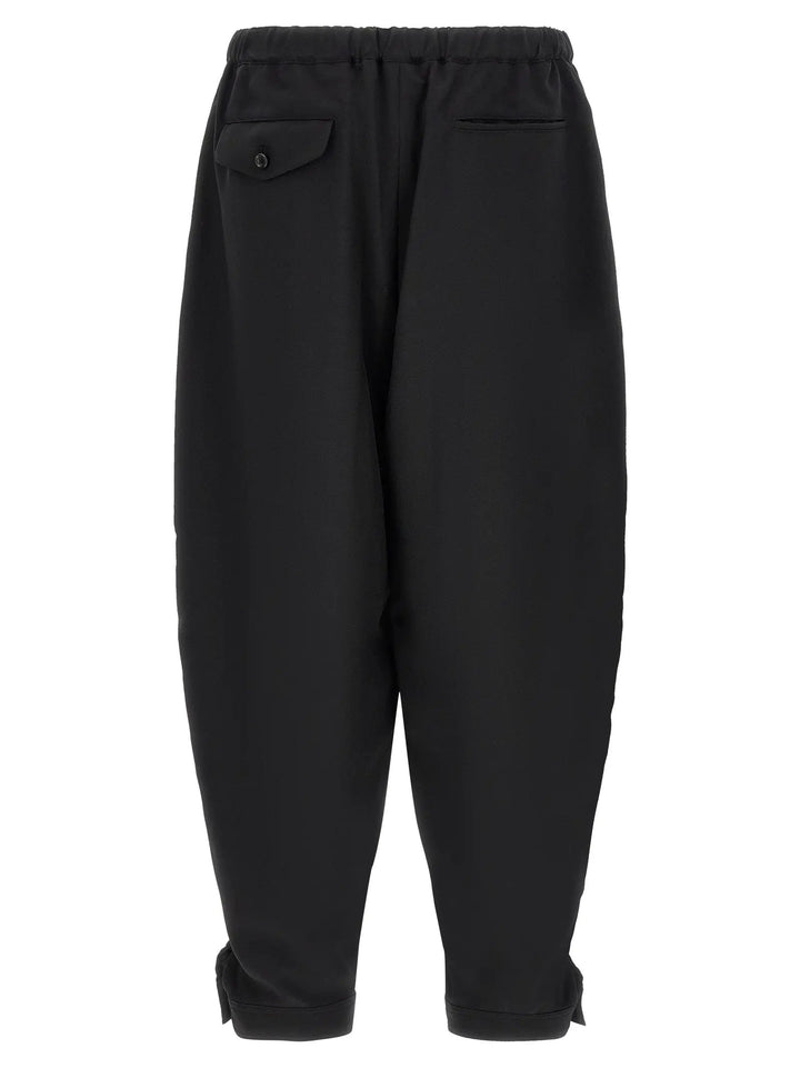 Comme Des Garçons Black Polyester Casual Pants