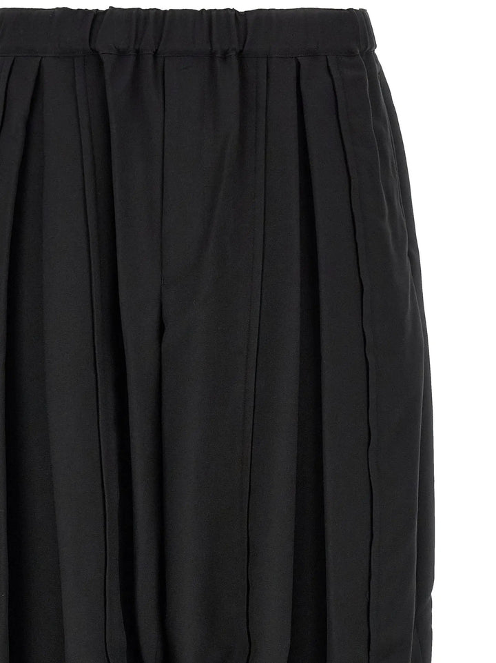 Comme Des Garçons Black Polyester Casual Pants