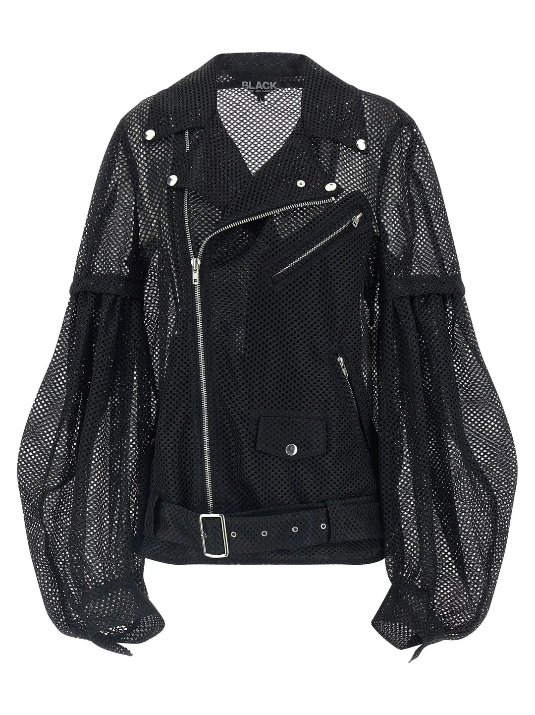Comme Des Garçons Black Polyester Biker Jacket
