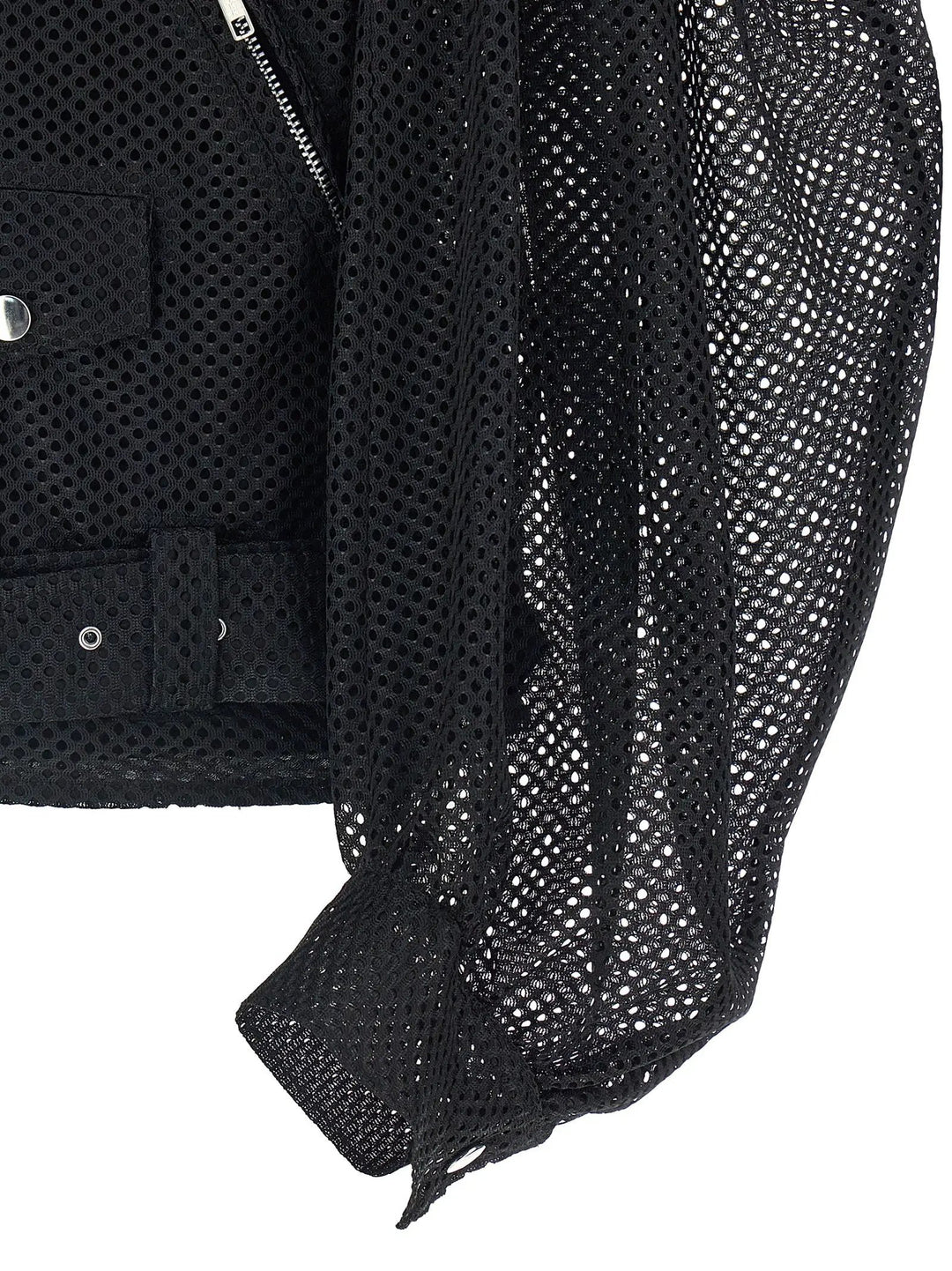 Comme Des Garçons Black Polyester Biker Jacket