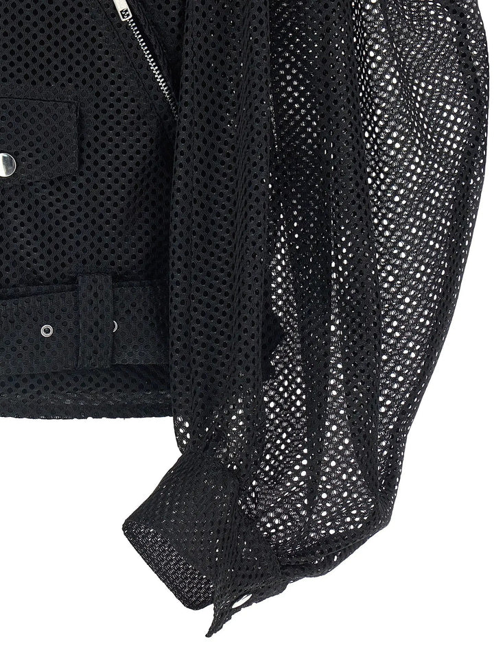 Comme Des Garçons Black Polyester Biker Jacket