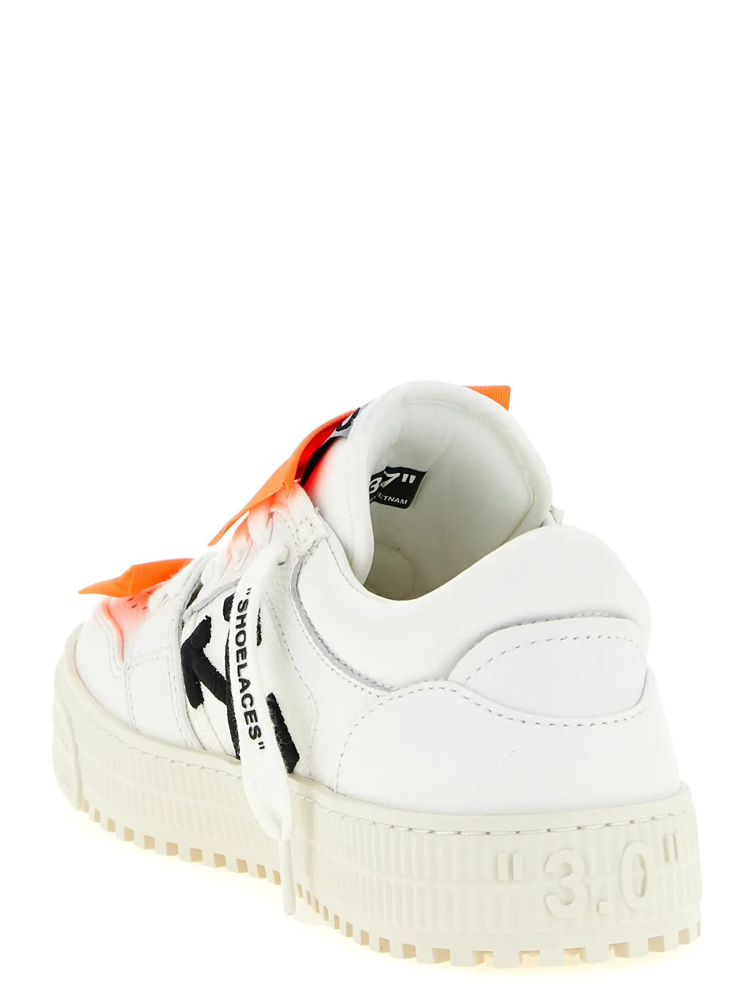 Off-White White Calfskin Athletic Sneakers