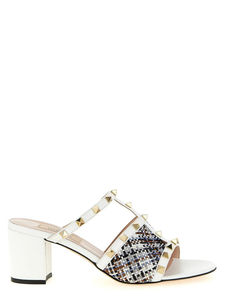 Valentino Garavani Sample Sale | Valentino Garavani White Polyester Platform Sandals - | Designer outlet