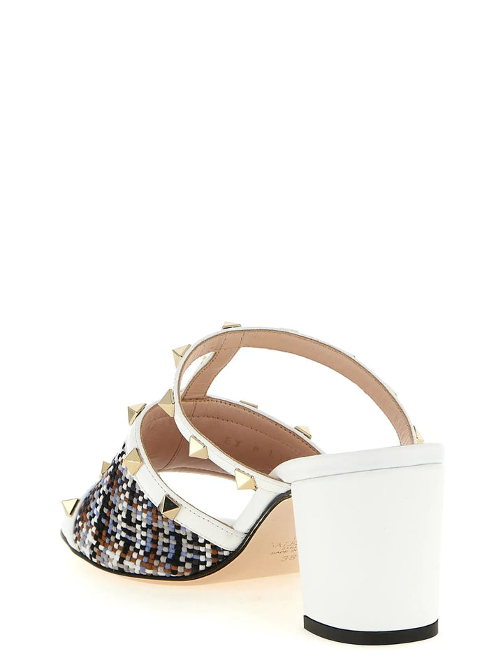 Valentino Garavani Sample Sale | Valentino Garavani White Polyester Platform Sandals - | Designer outlet