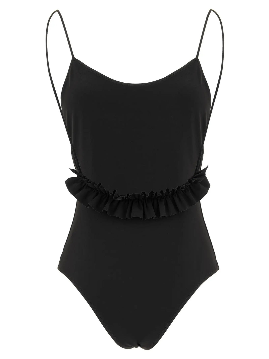 Jacquemus Black Polyamide One-Piece Swimsuit