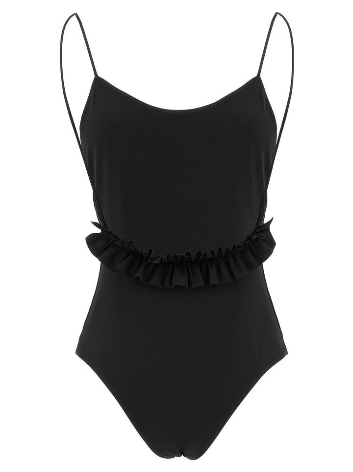 Jacquemus Black Polyamide One-Piece Swimsuit