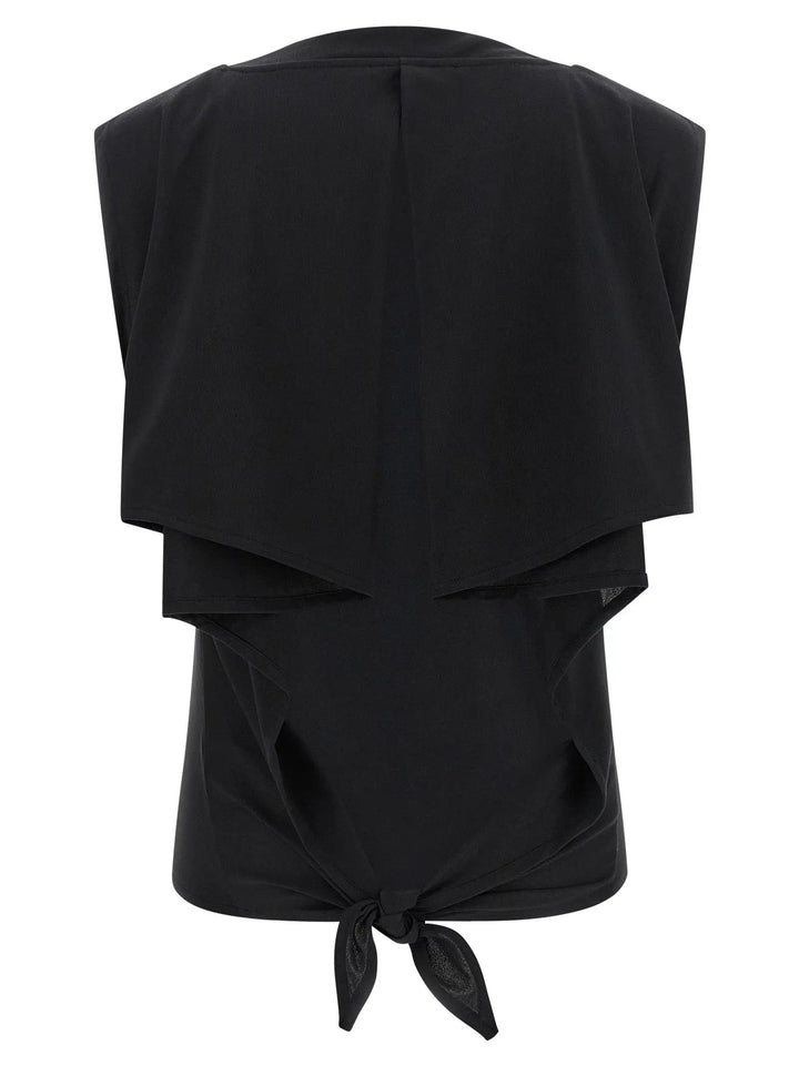 Jacquemus Black Paper Sleeveles T-Shirt