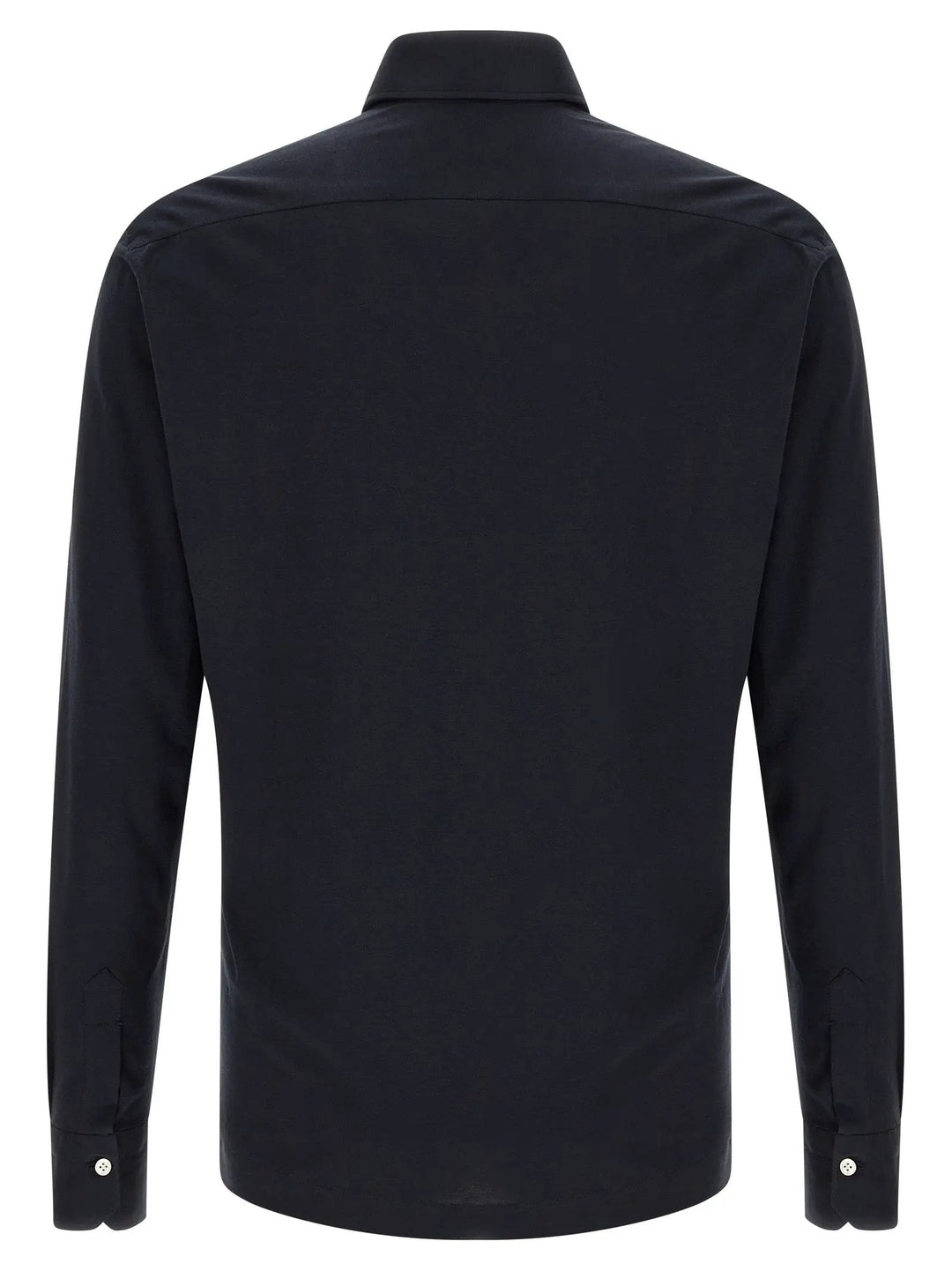 Kiton Blue Cotton Polo Shirt