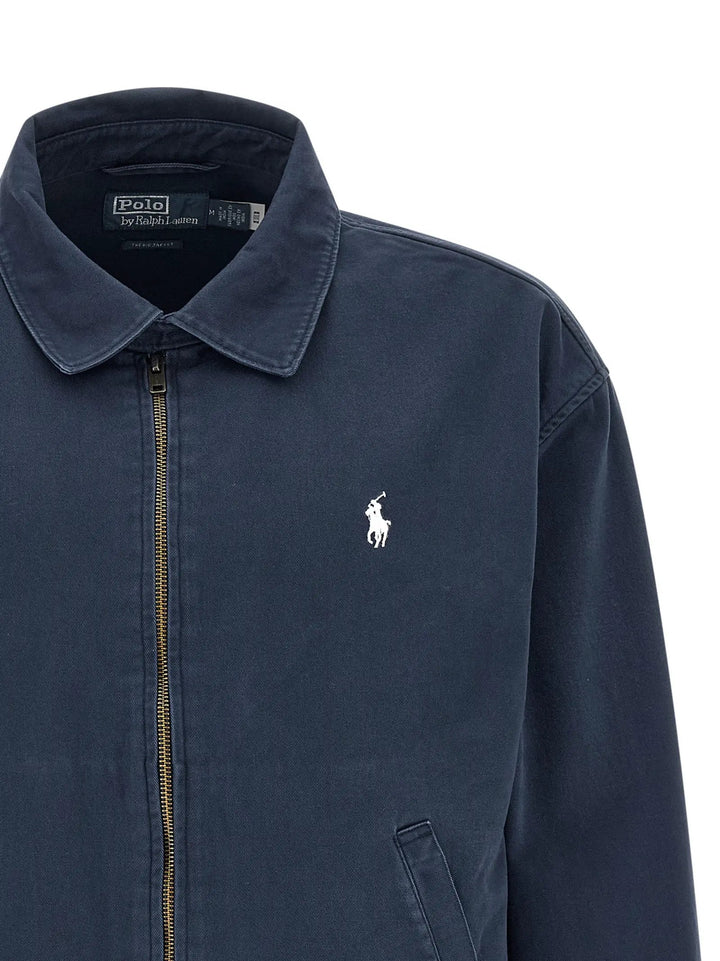 Polo Ralph Lauren Blue Cotton Full-Length Jacket