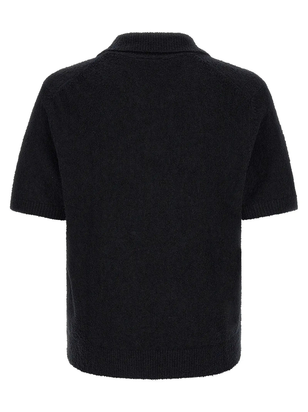 Lacoste Black Cotton Polo Shirt