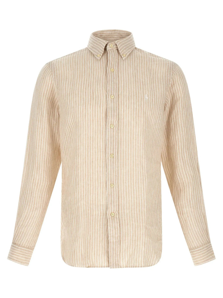 Polo Ralph Lauren Beige Linen Blouse