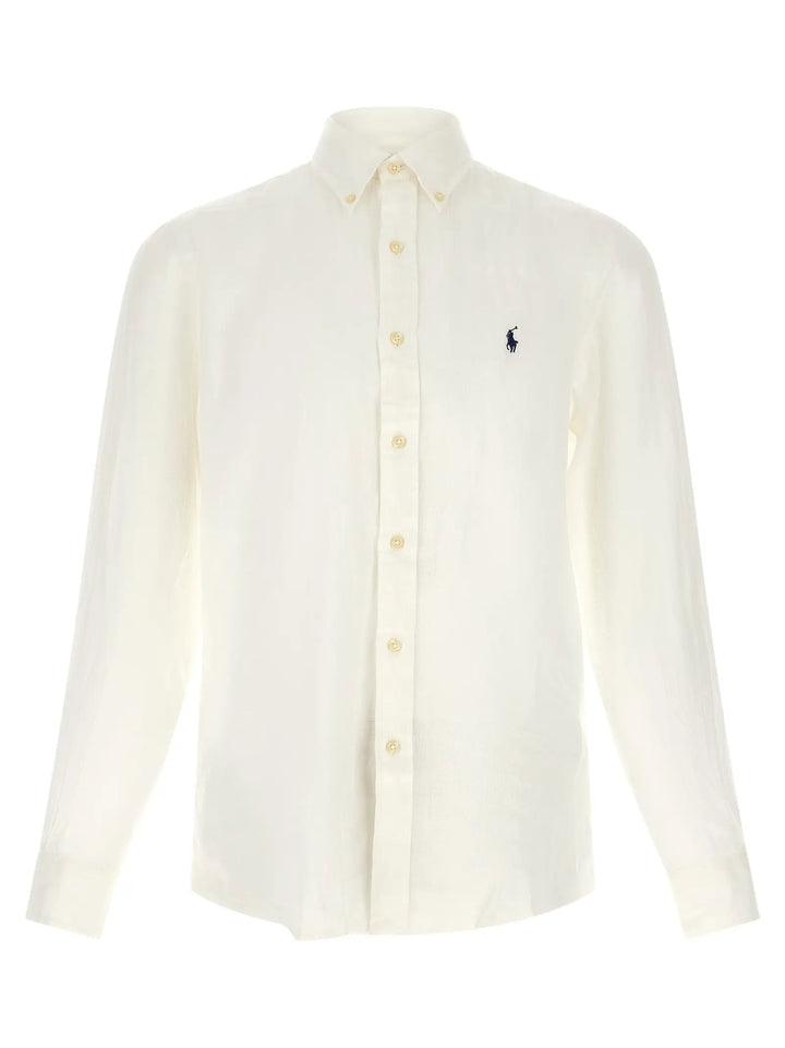 Polo Ralph Lauren Sample Sale | Polo Ralph Lauren White Linen Blouse - | Designer outlet
