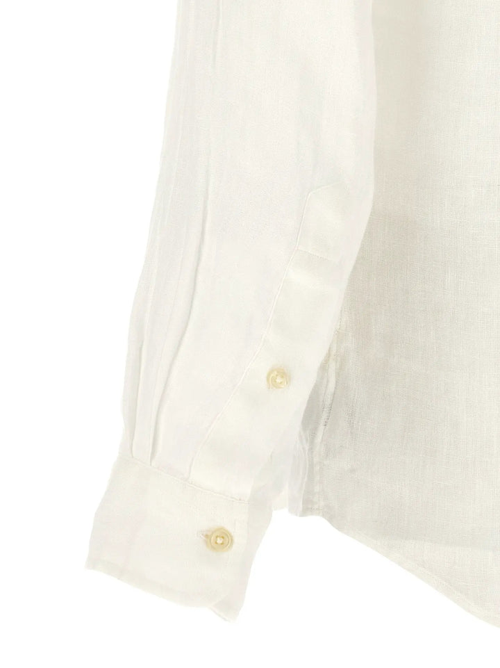 Polo Ralph Lauren Sample Sale | Polo Ralph Lauren White Linen Blouse - | Designer outlet