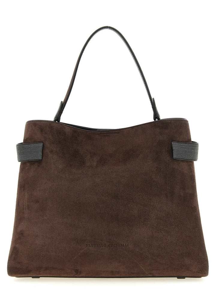 Brunello Cucinelli Brown Calfskin Handbag