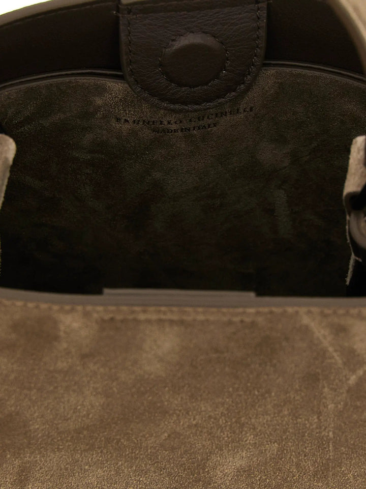 Brunello Cucinelli Brown Calfskin Handbag