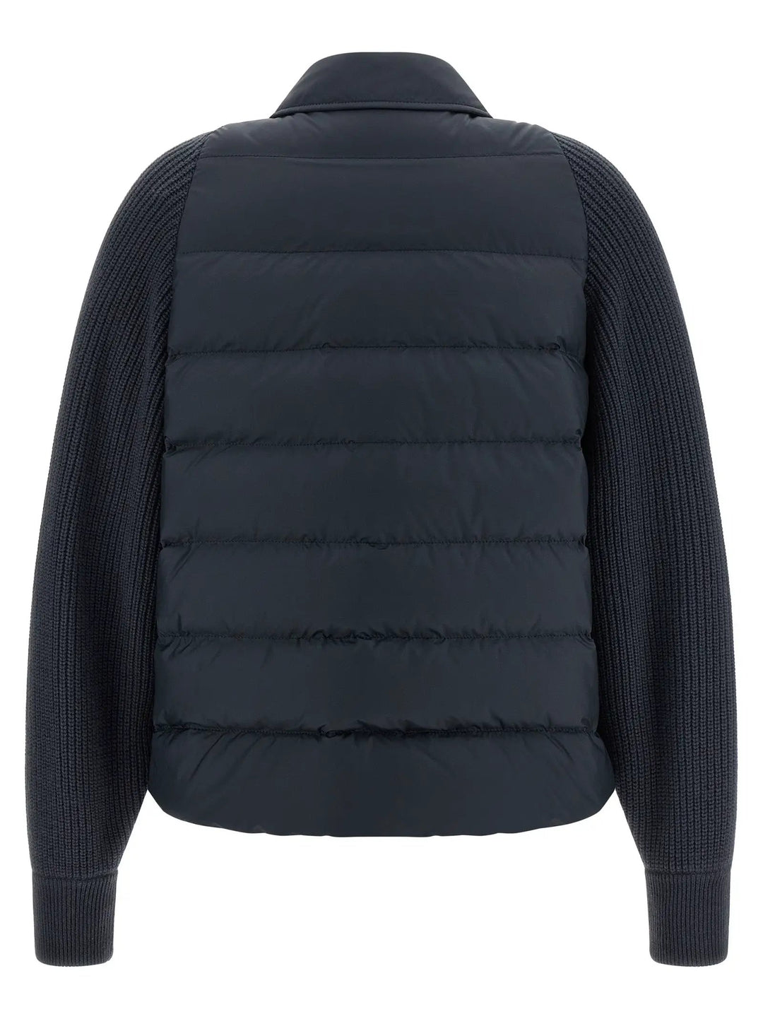 Brunello Cucinelli Blue Polyester Full-Length Jacket