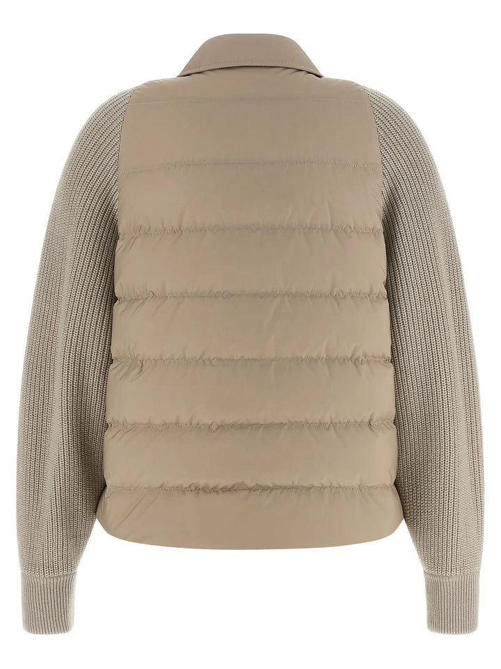 Brunello Cucinelli Beige Polyester Shell Jacket
