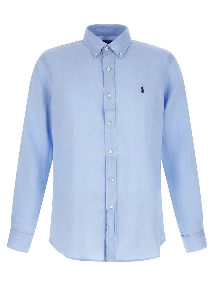 Polo Ralph Lauren Blue Linen Blouse