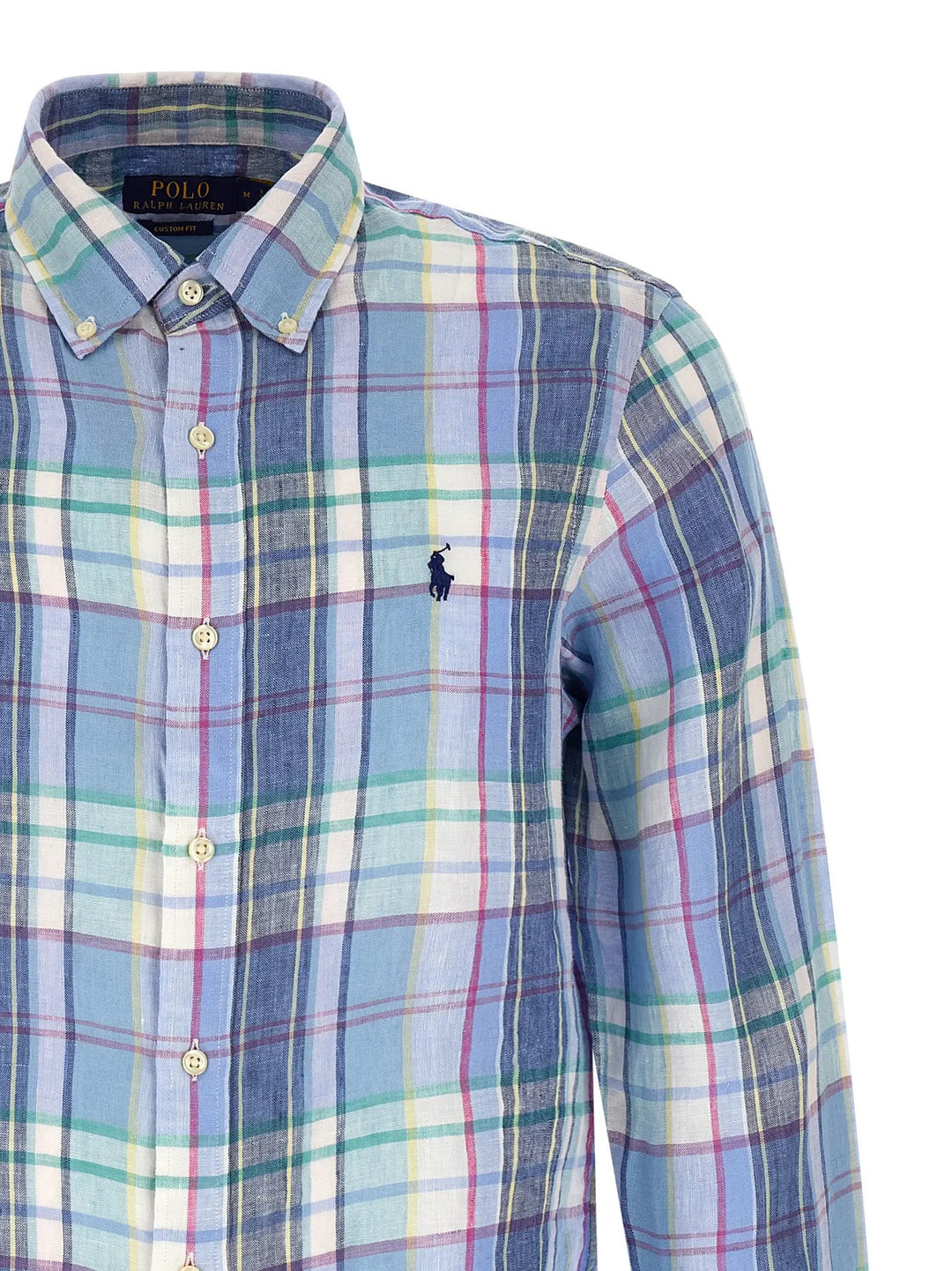 Polo Ralph Lauren Blue Linen Blouse