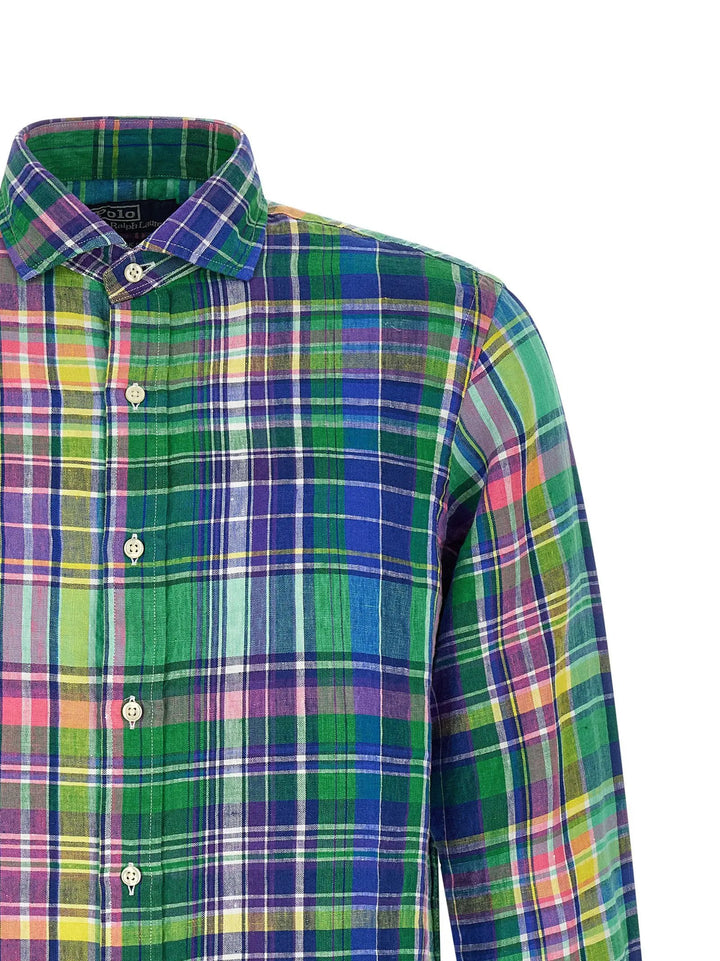Polo Ralph Lauren Sample Sale | Polo Ralph Lauren Multicolor Linen Blouse - | Designer outlet