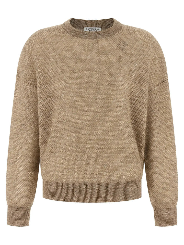 Brunello Cucinelli Beige Wool Cardigan