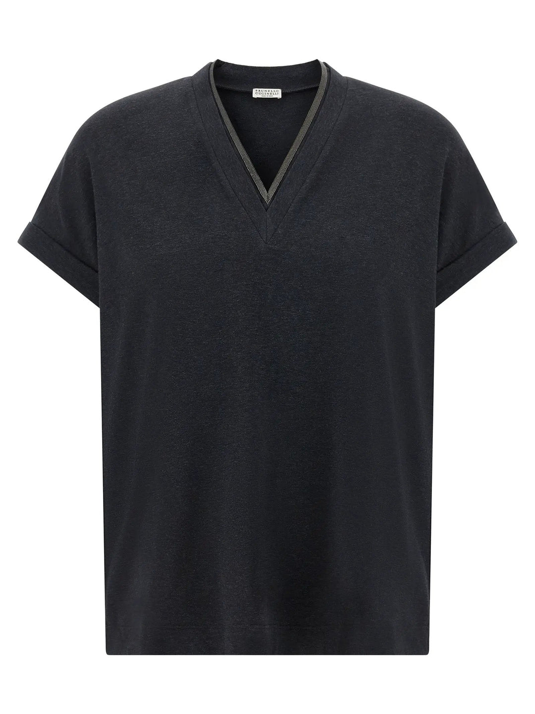Brunello Cucinelli Gray Cotton T-Shirt