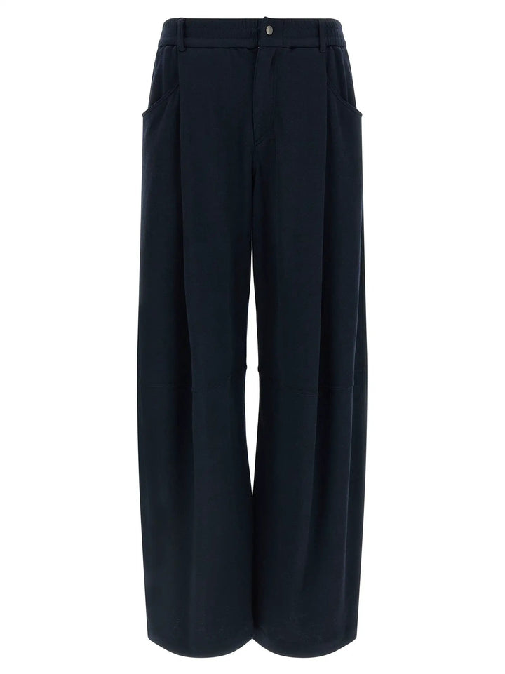 Brunello Cucinelli Blue Cotton Casual Pants