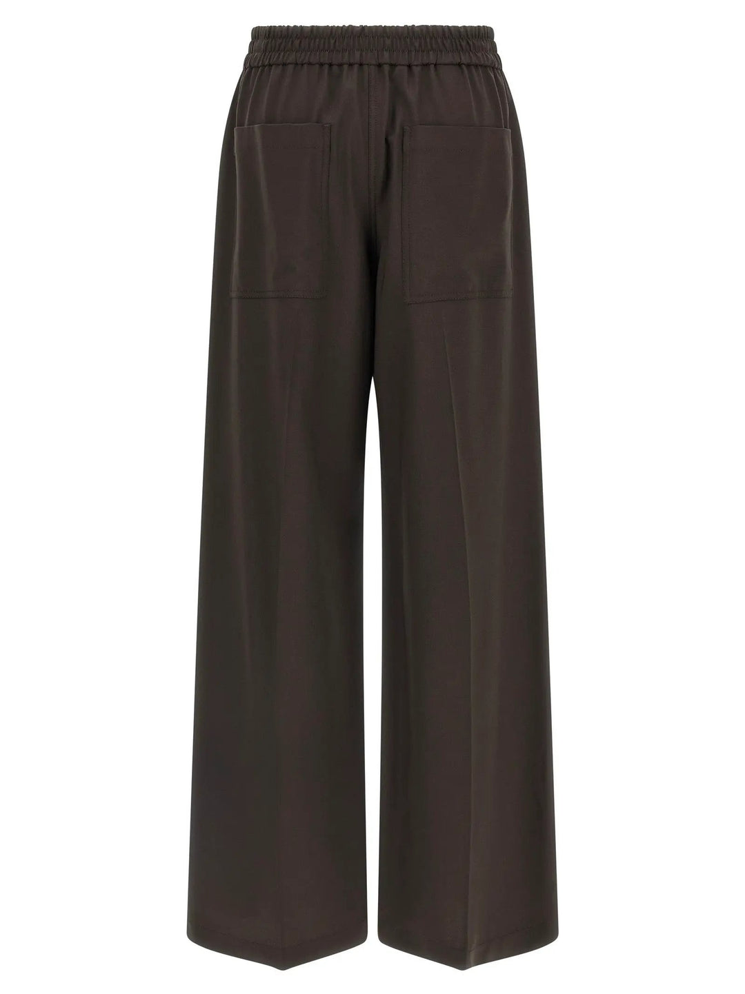 Brunello Cucinelli Brown Virgin Wool Casual Pants