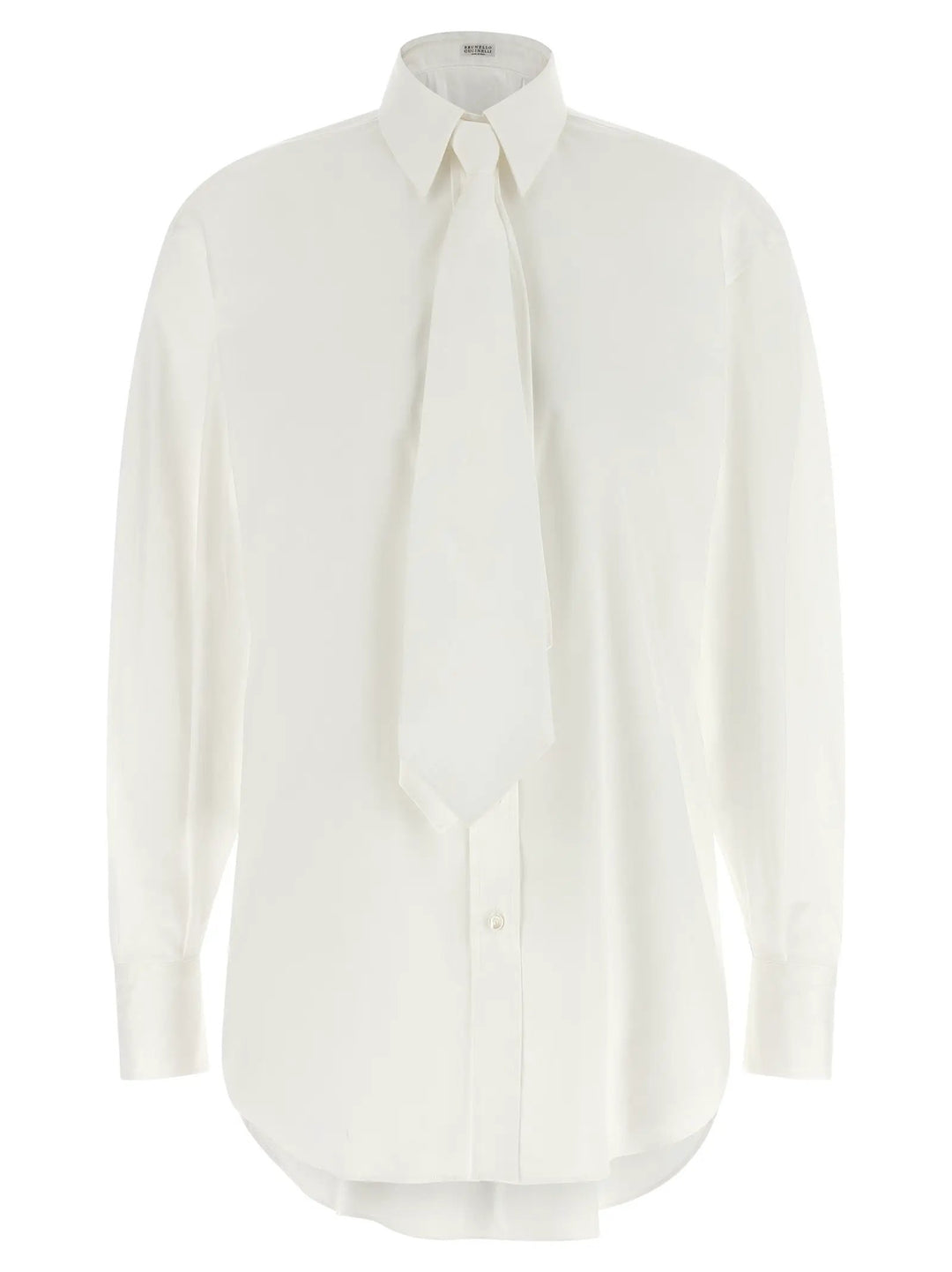 Brunello Cucinelli White Cotton Blouse