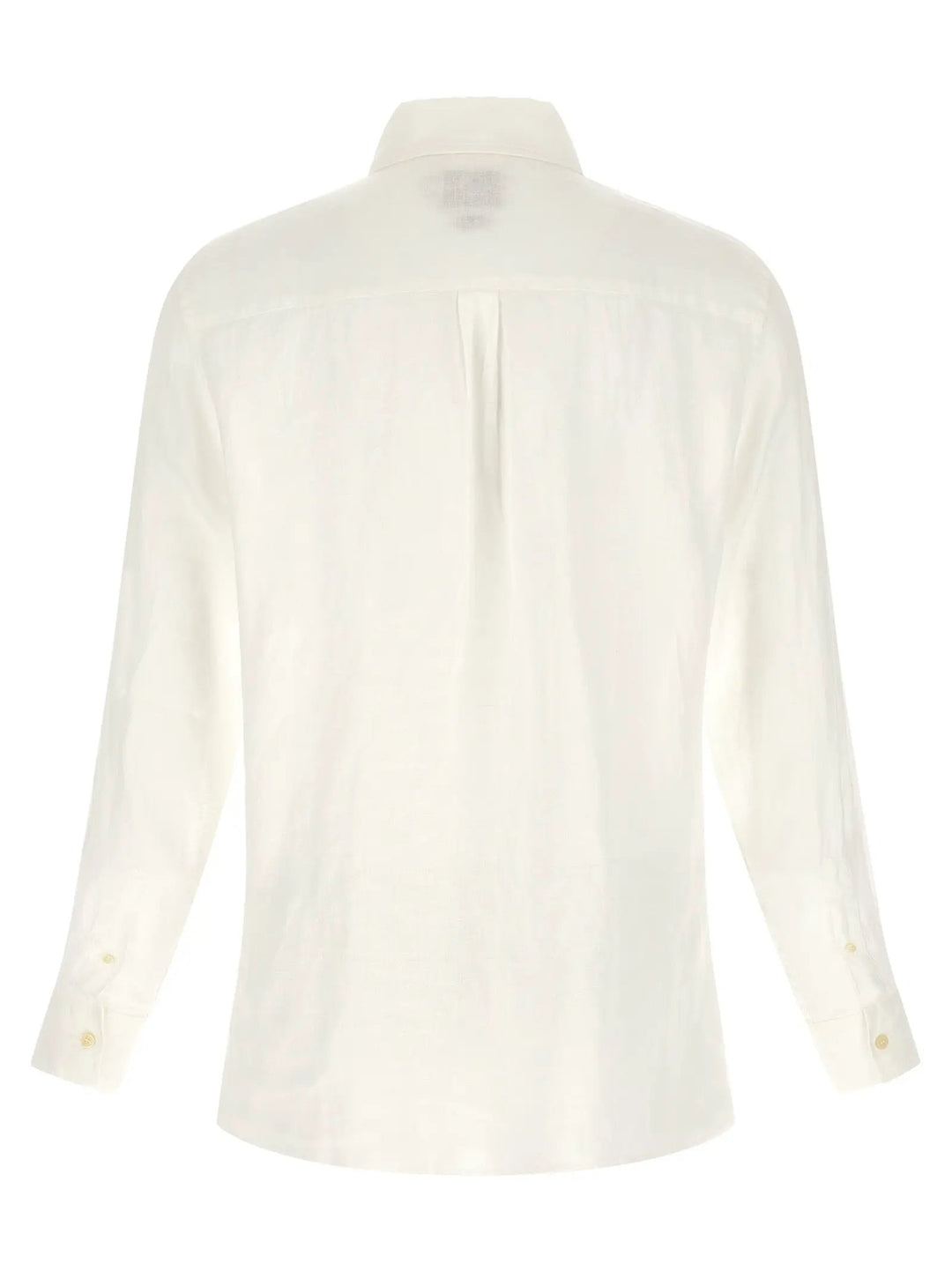 MC2 Saint Barth White Linen Polo Shirt