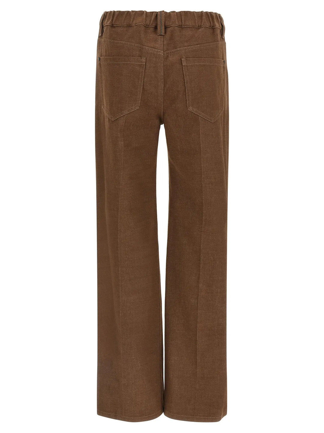 Brunello Cucinelli Brown Cotton Jeans Denim
