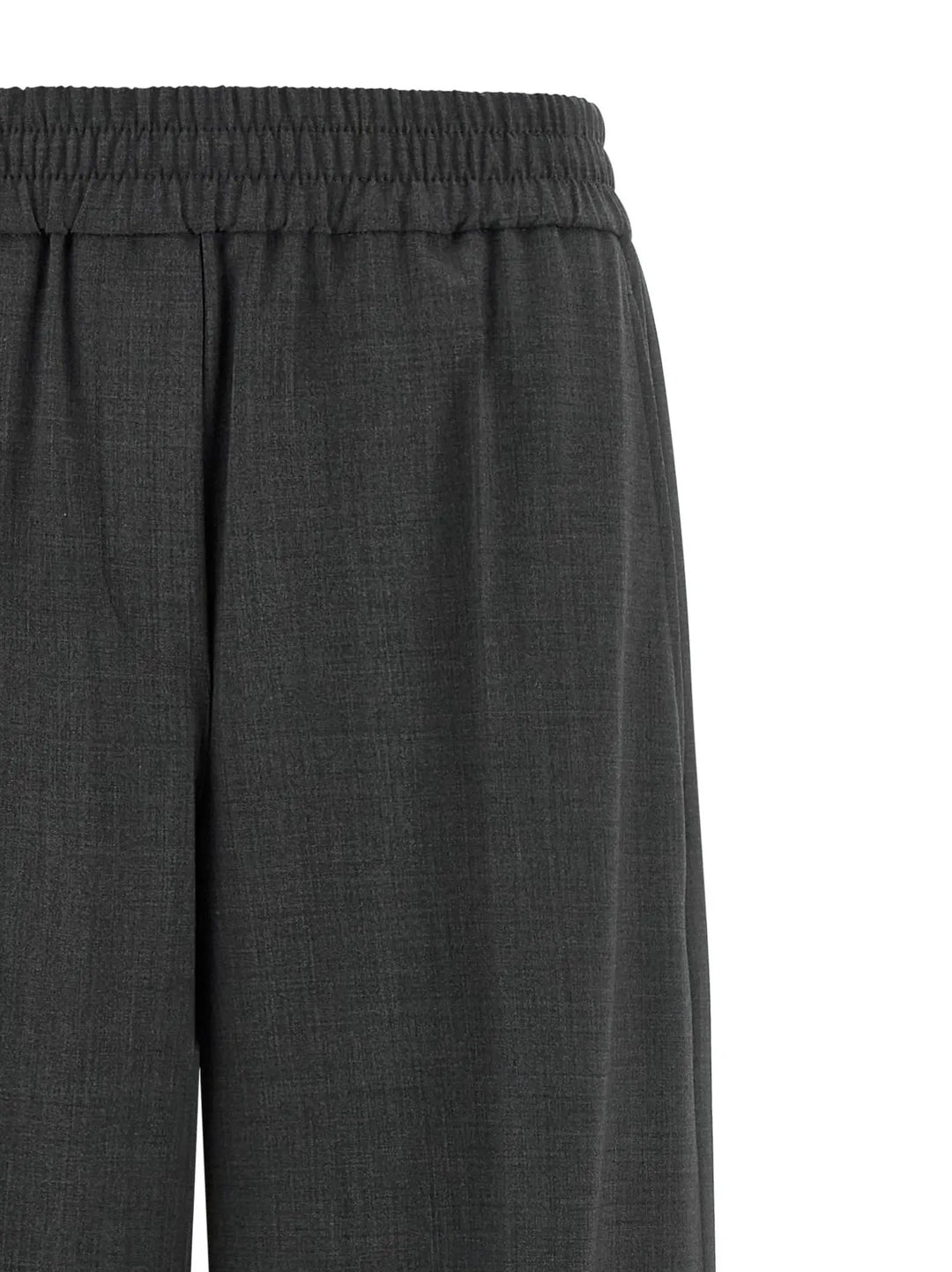 Brunello Cucinelli Gray Virgin Wool Flared Pants
