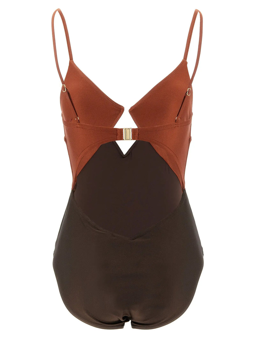 Zimmermann Brown Polyamide One-Piece Swimsuit