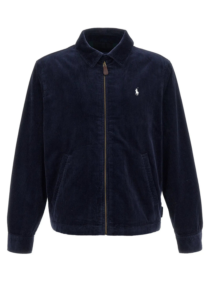 Polo Ralph Lauren Blue Cotton Full-Length Jacket