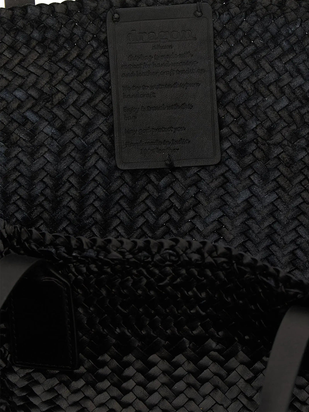 Dragon Diffusion Black Calfskin Tote Bag
