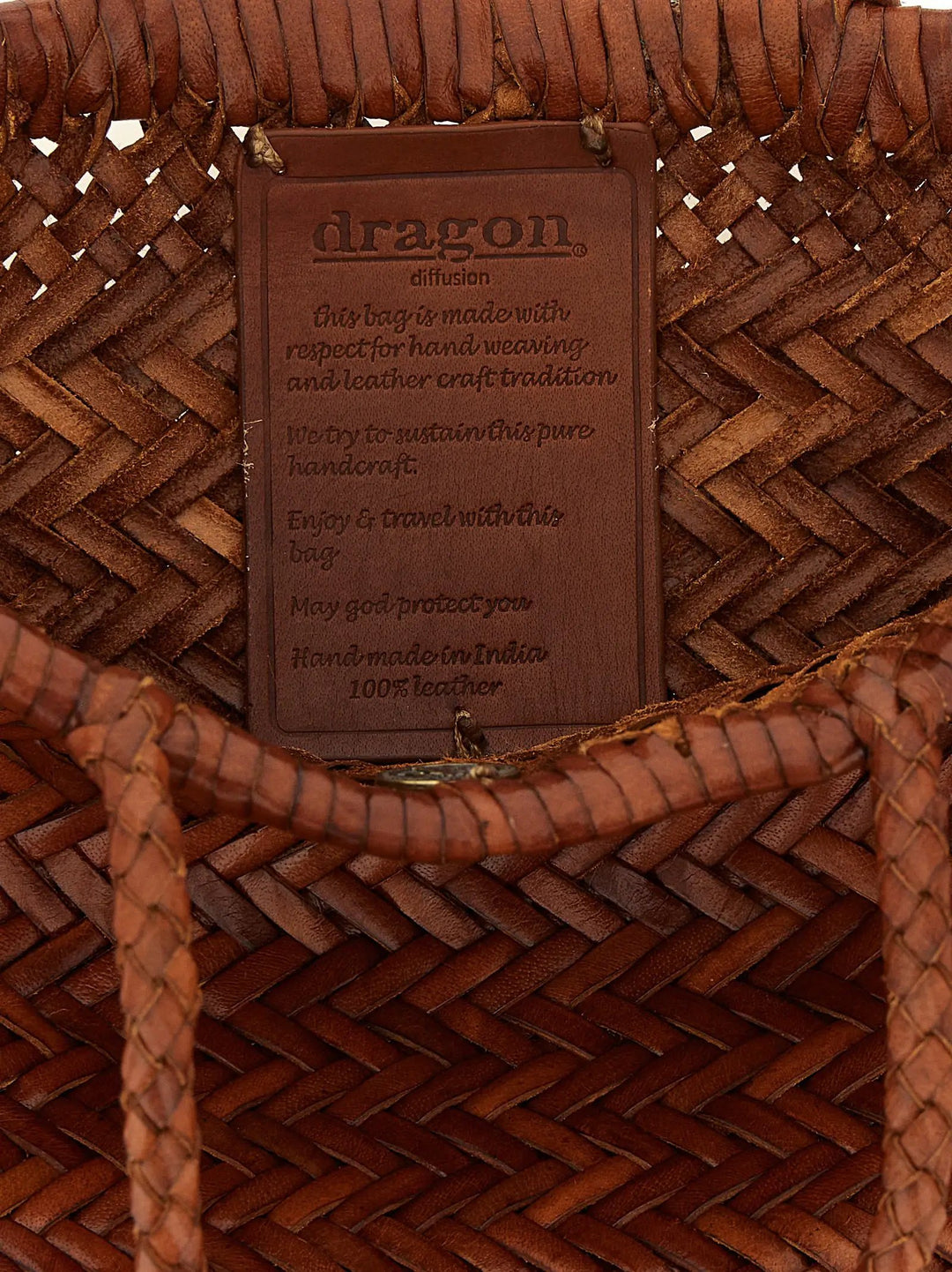 Dragon Diffusion Brown Calfskin Handbag