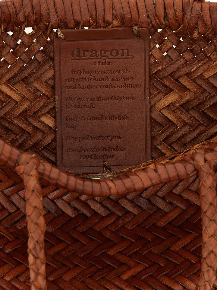 Dragon Diffusion Brown Calfskin Handbag