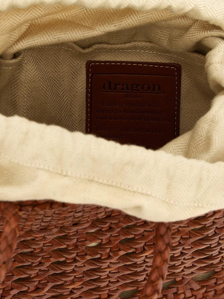 Dragon Diffusion Brown Calfskin Handbag