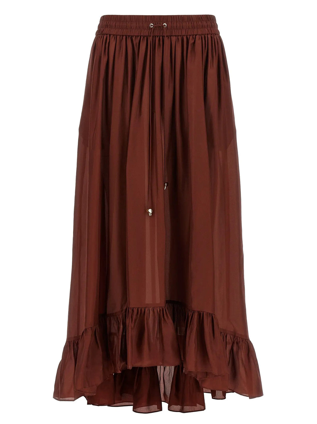 Zimmermann Sample Sale | Zimmermann Bordeaux Silk Mini Skirt - | Designer outlet